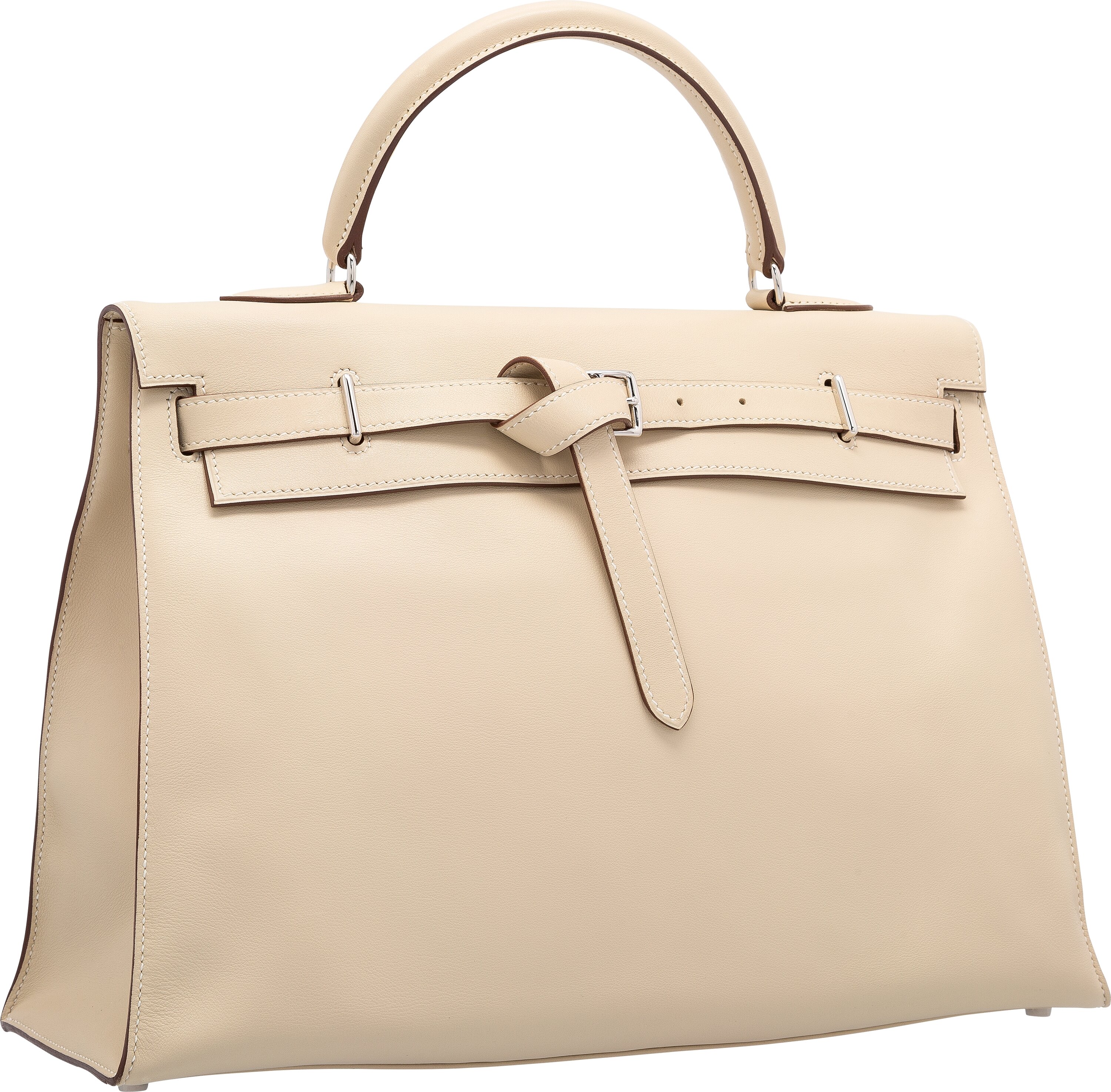 Hermès Kelly Flat 35 Swift Leather Beige Bag