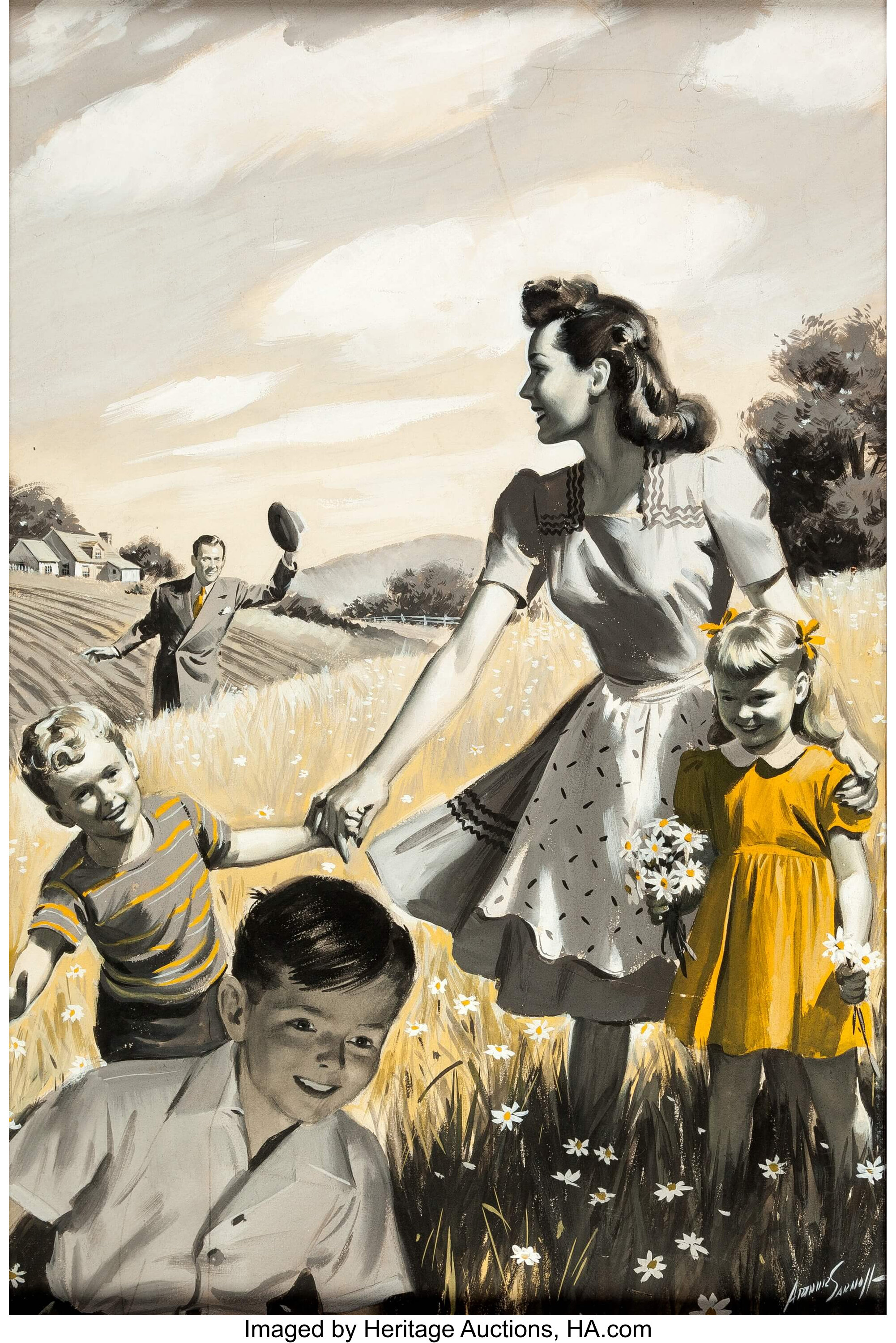 Arthur Sarnoff : Original Illustration Artwork For Sale