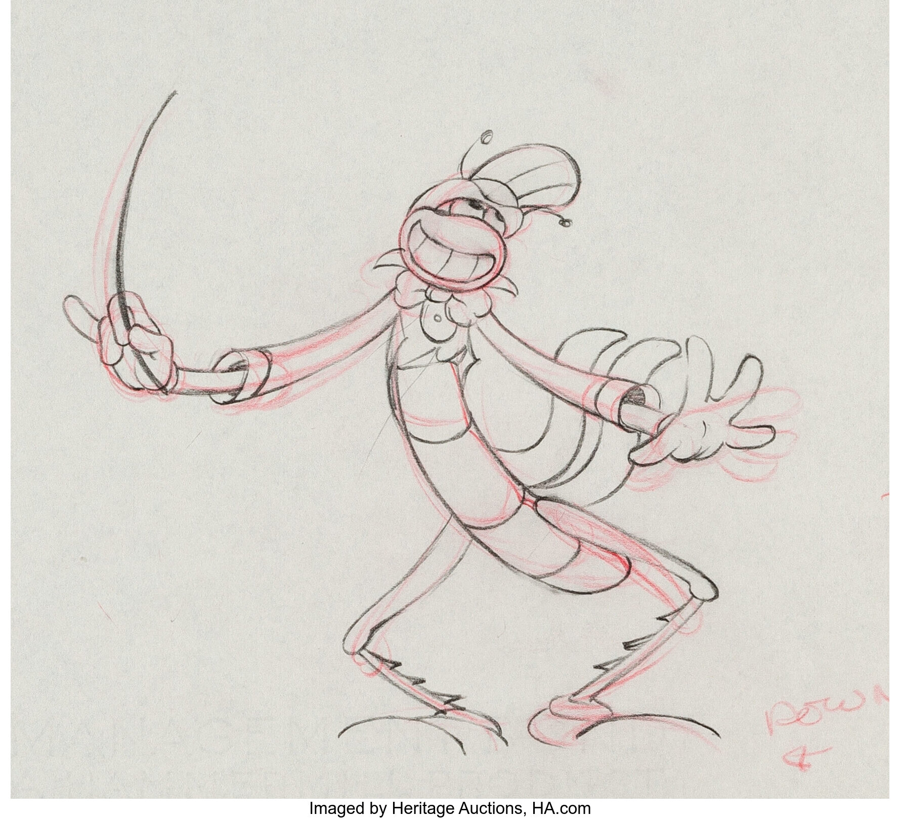 Woodland Café Animation Drawing Group of 5 (Walt Disney, 1937 ...