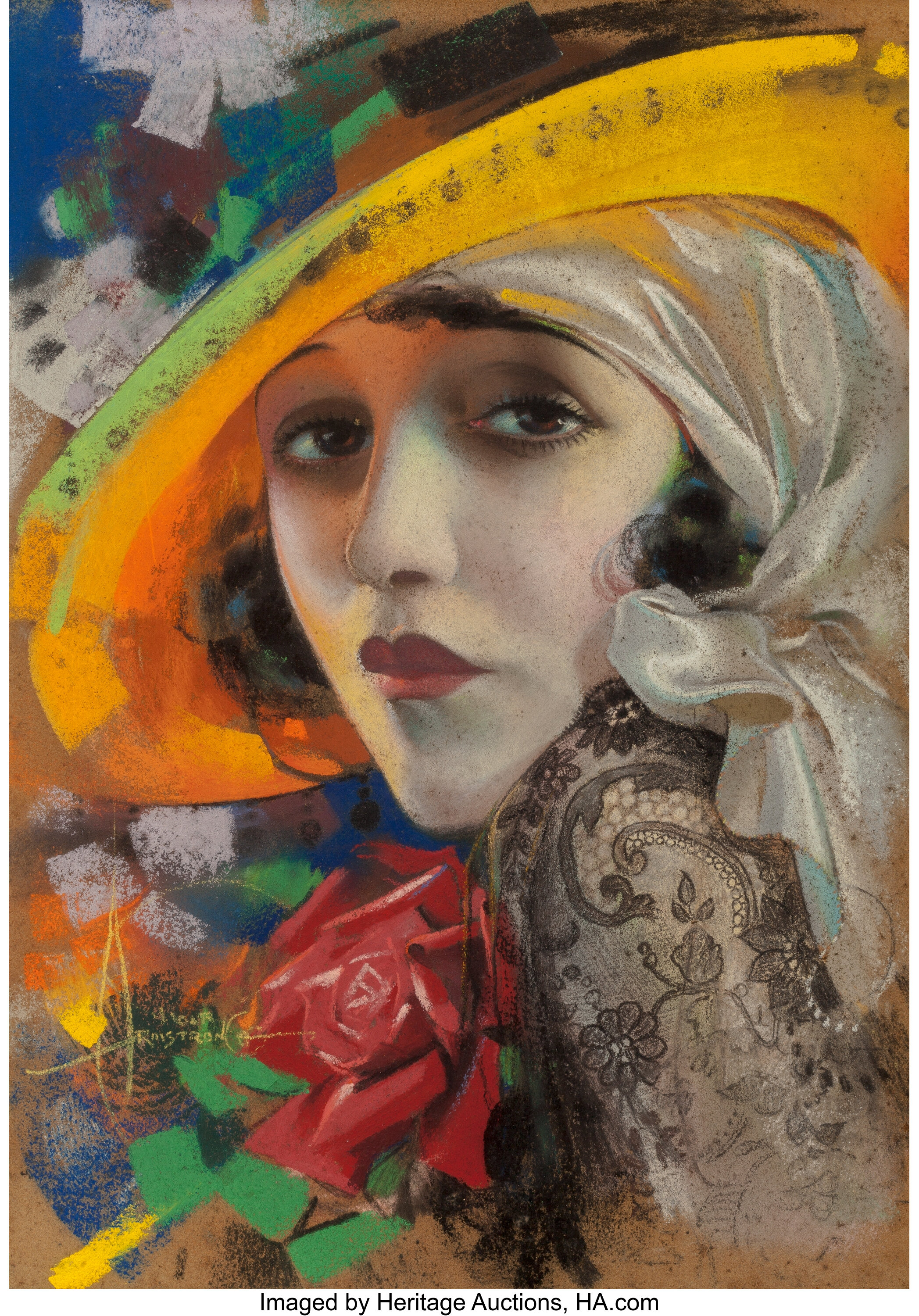 Rolf Armstrong (American, 1889-1960). Bebe Daniels, Photoplay | Lot #71008  | Heritage Auctions