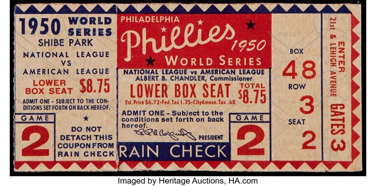 Vintage Sports Tickets, Stubs: Most Watched   Auctions