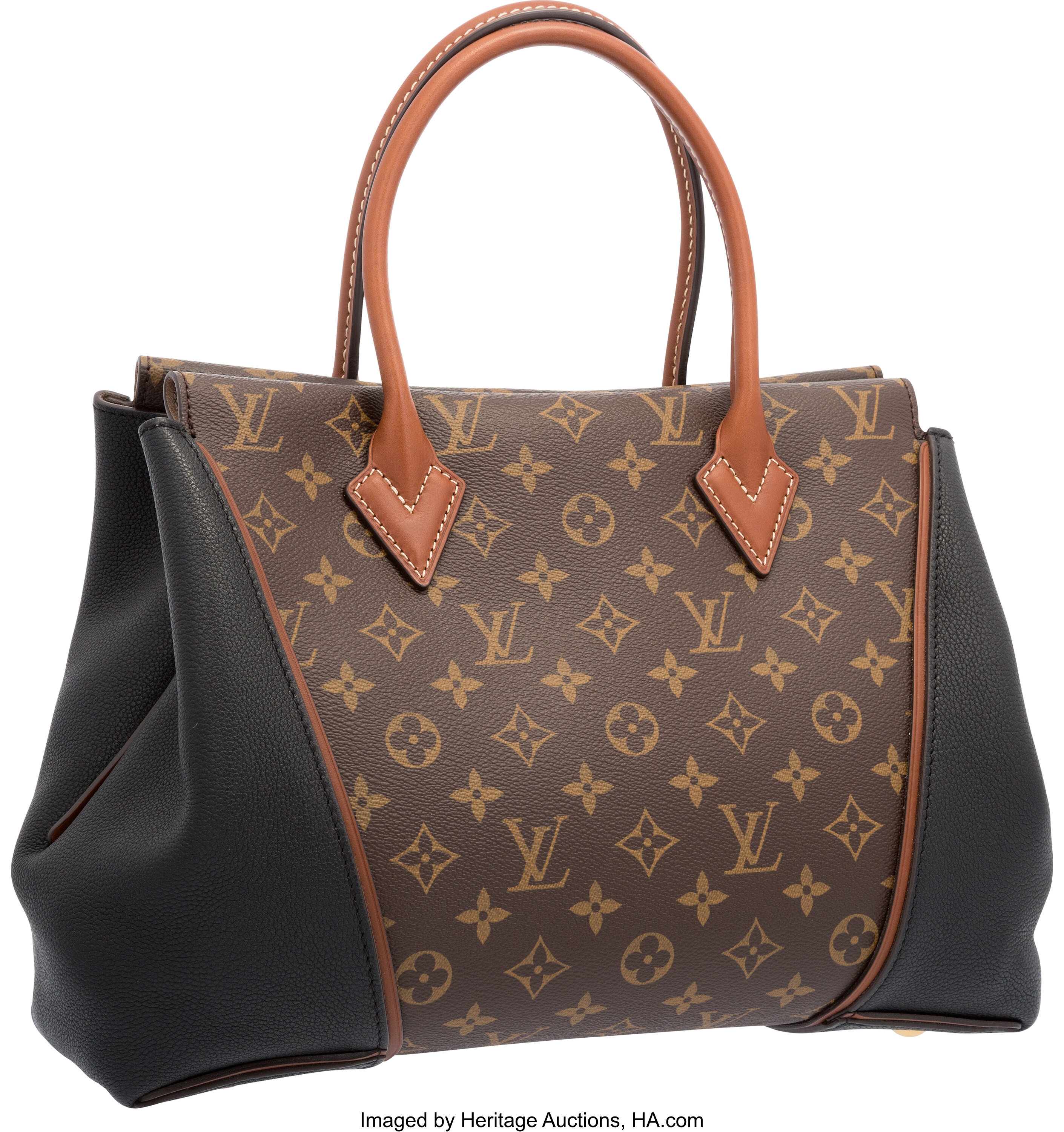 Louis Vuitton Noir Black Veau Cachemire Leather & Classic Monogram