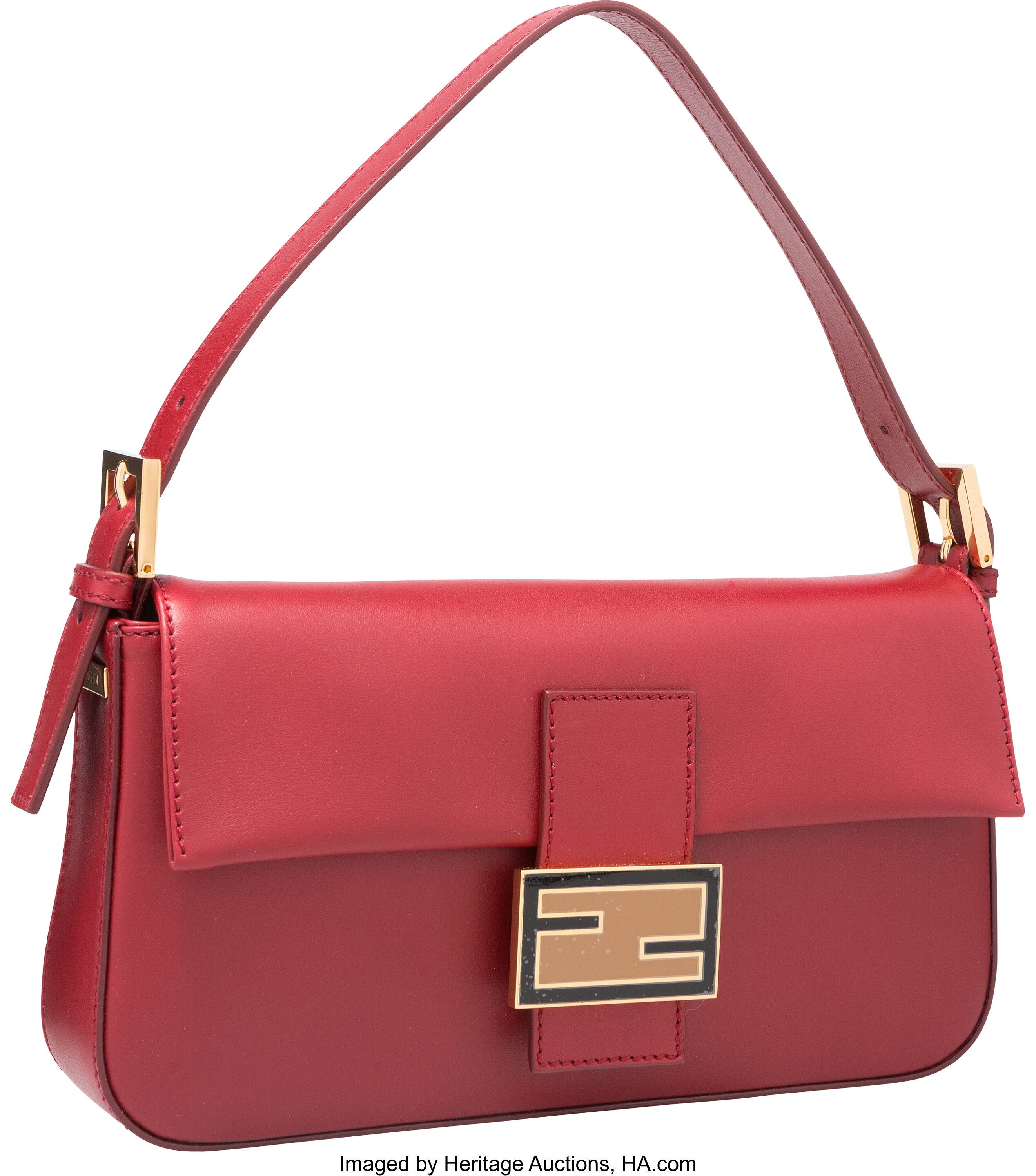 Red fendi baguette deals