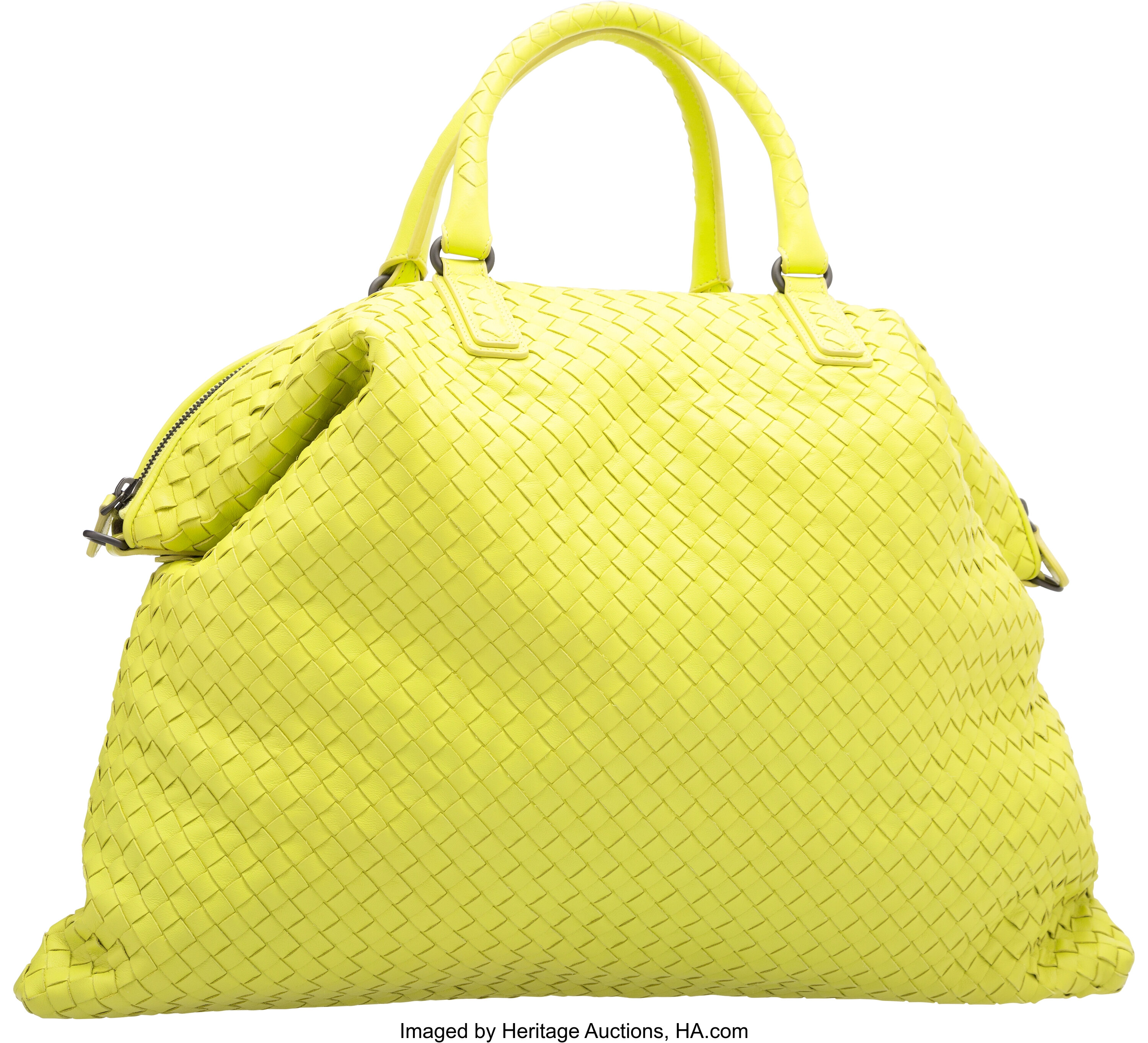 BOTTEGA VENETA Intrecciato Woven Nappa Leather Convertible Tote Bag