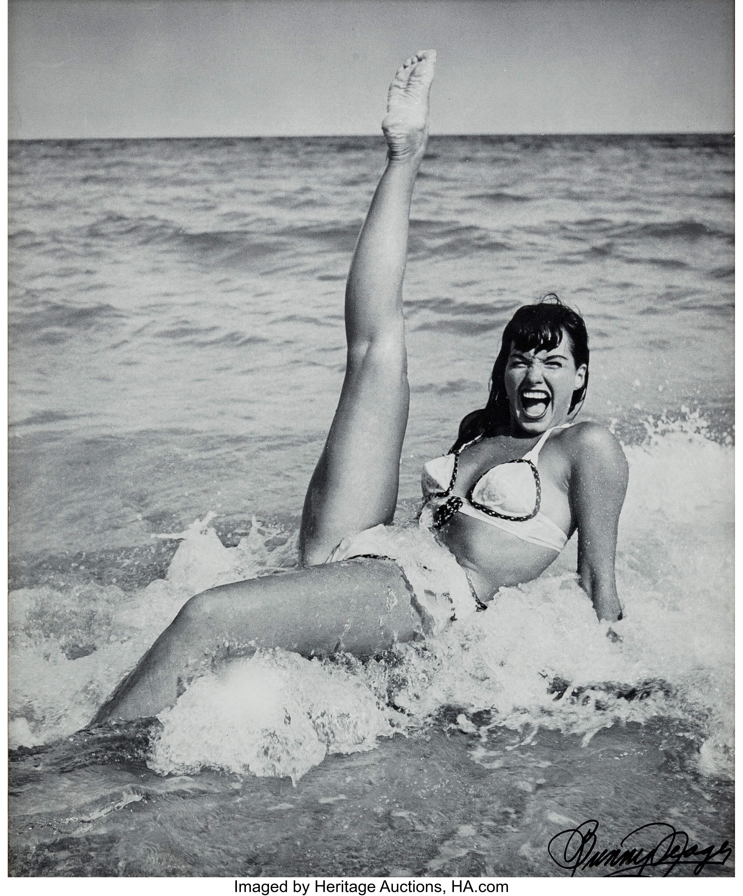 Bunny Yeager - Bettie Page: Miami, 1950's Signed Print (1994)., Lot  #12794