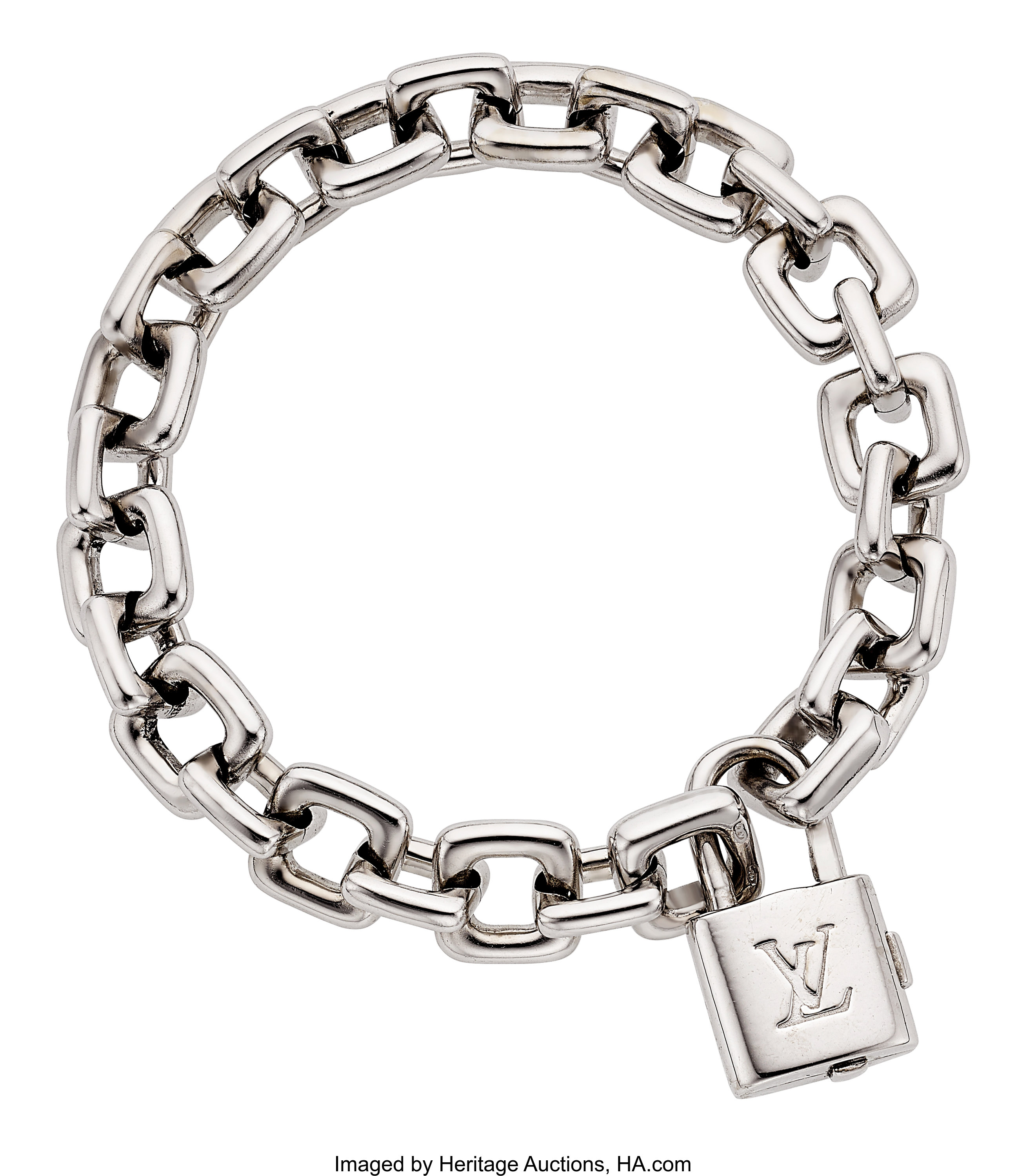White Gold Bracelet, Louis Vuitton.  Estate Jewelry Bracelets, Lot  #54029