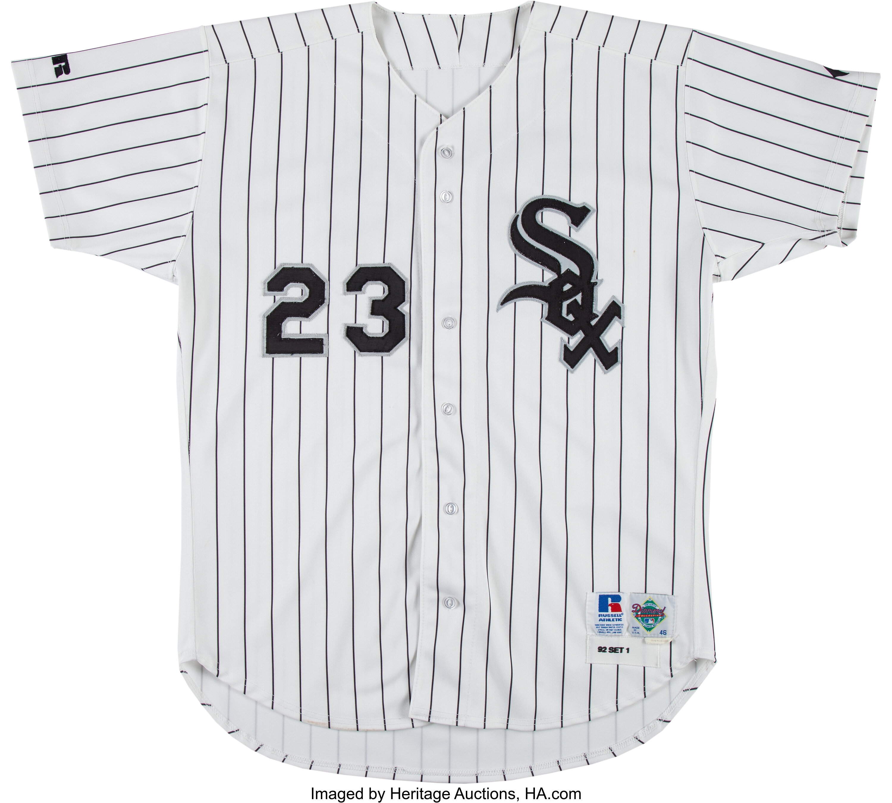 1992 Robin Ventura Game Worn Chicago White Sox Jersey with Sheri, Lot  #83556