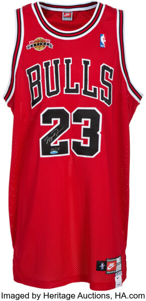 Michael Jordan CHICAGO BULLS Nba Store FINALS Nike Jersey Size 50 New W  Tags VTG