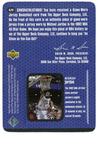 1997-98 Upper Deck Jordan Jersey Card Brings $45,988