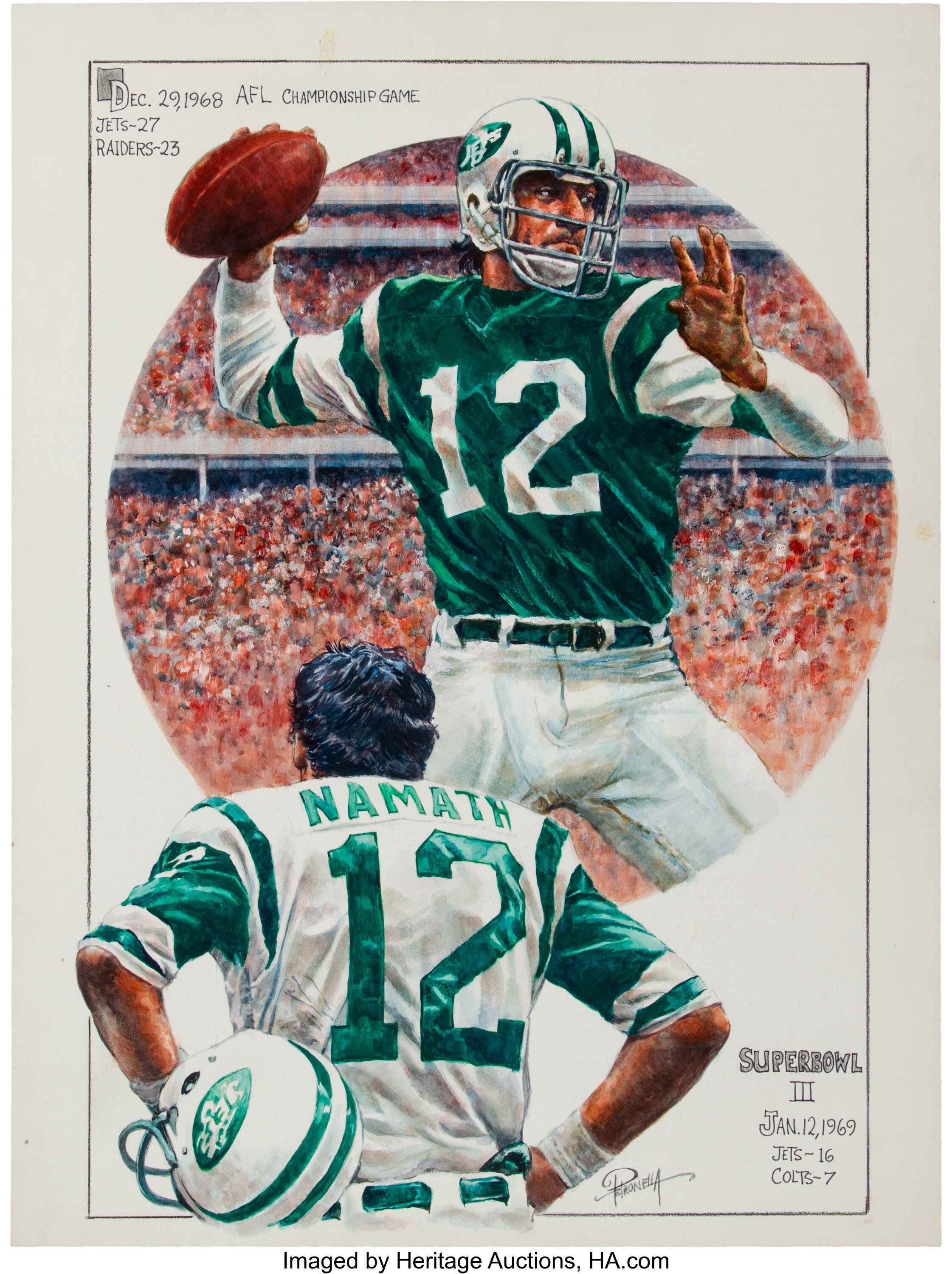 New York Jets Joe Namath NFL Super Bowl III Tribute 