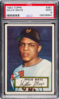 1952 Topps Willie Mays #261 PSA Mint 9