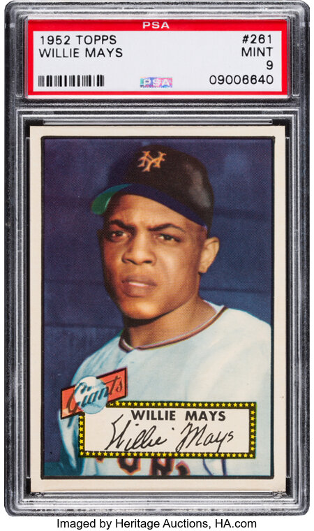 1952 Topps Willie Mays #261 PSA Mint 9....