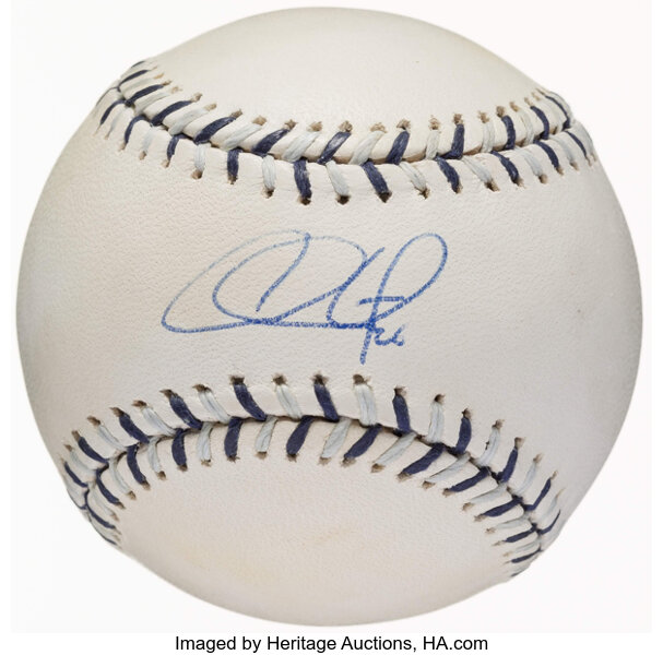 Chase Utley Autographed Baseball