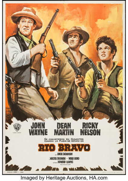 Rio Bravo Warner Brothers R 1972 Spanish One Sheet 27 5 X Lot Heritage Auctions