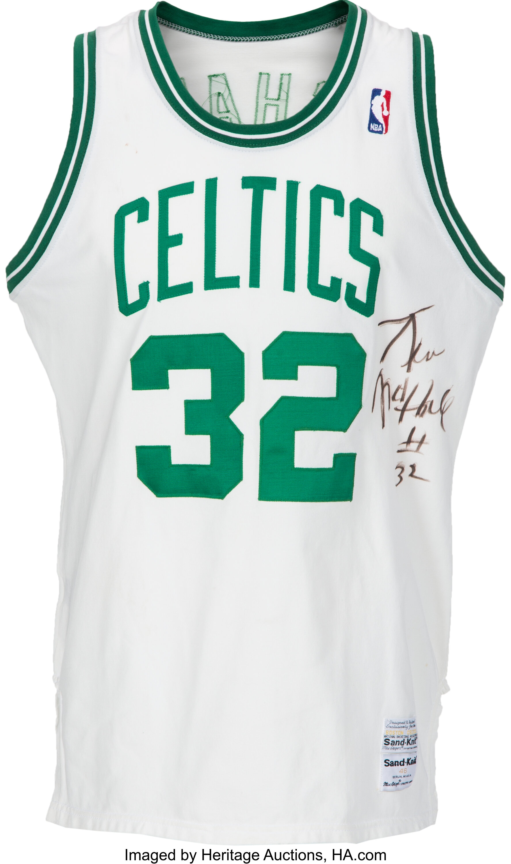 Kevin McHale Autographed and Framed White Celtics Jersey