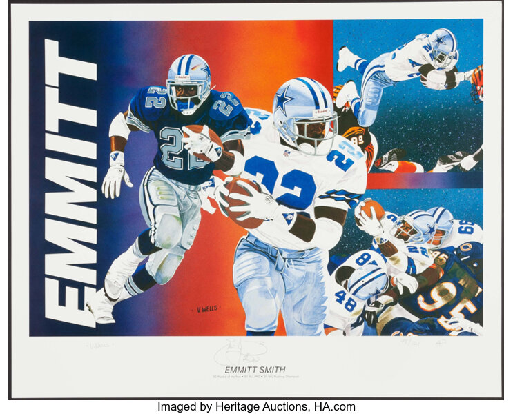 Troy Aikman Michael Irvin Emmitt Smith Dallas Poster 