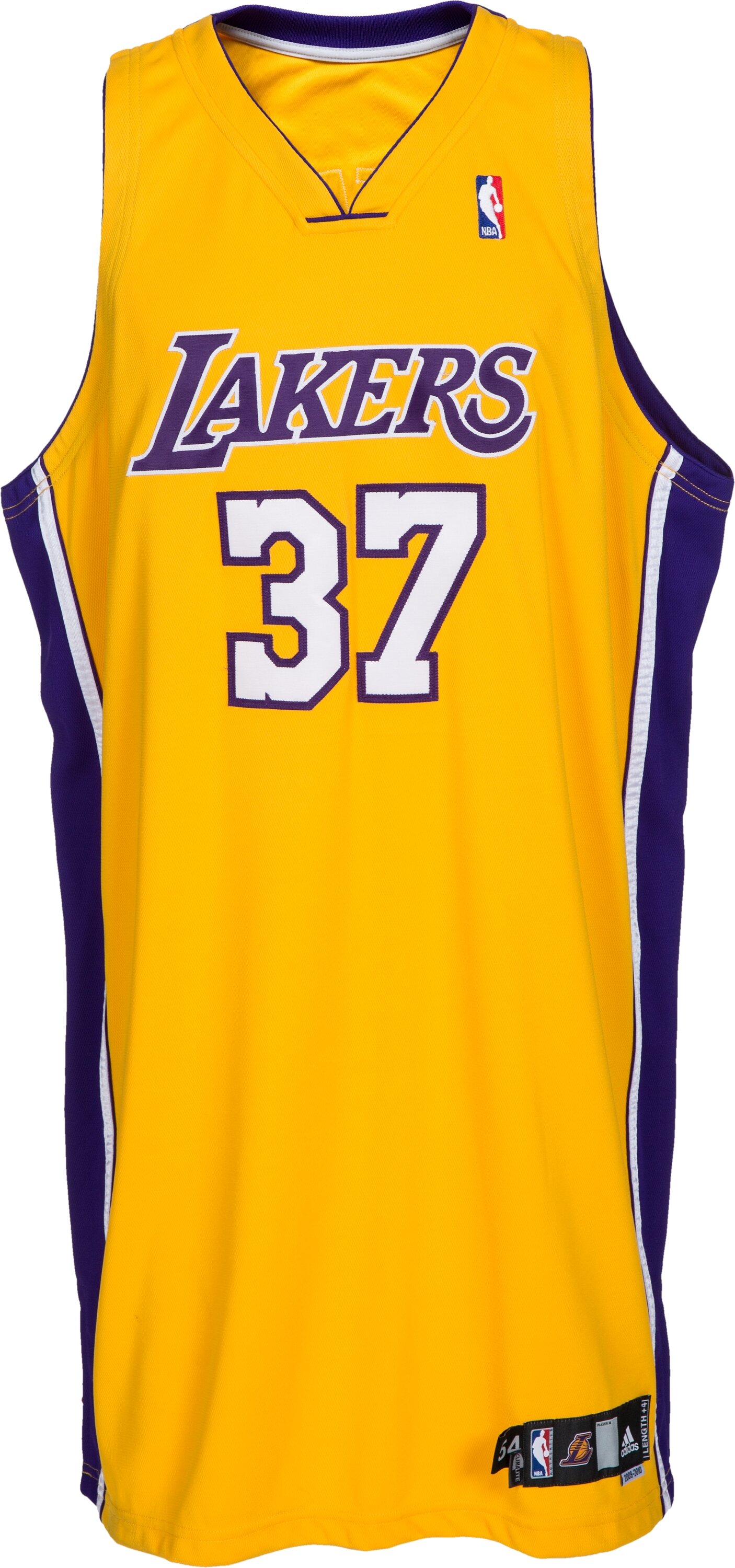 Los Angeles Lakers Ron Artest Autographed Pro Style Yellow Jersey