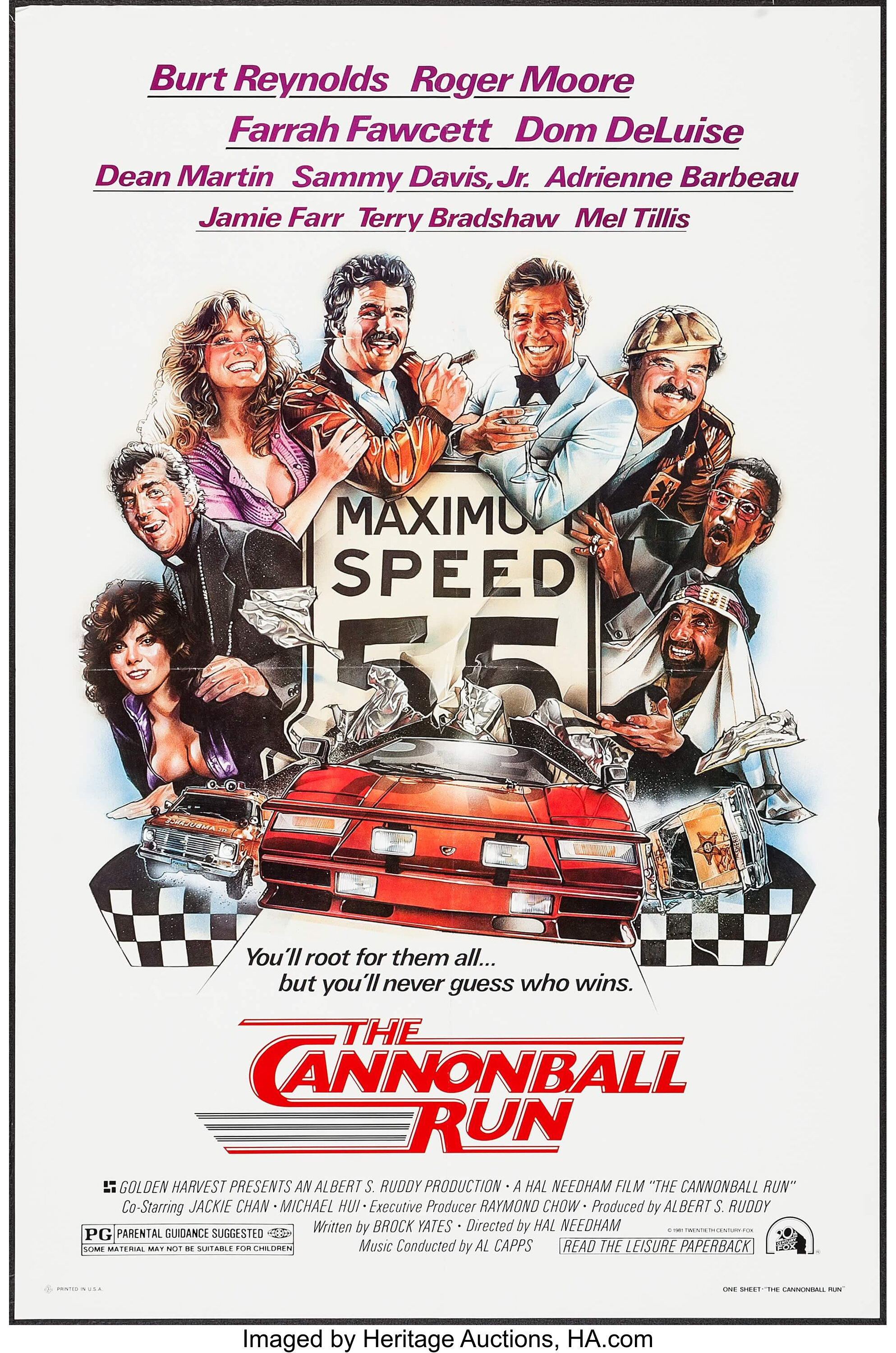 The Cannonball Run (20th Century Fox, 1981). One Sheet (27