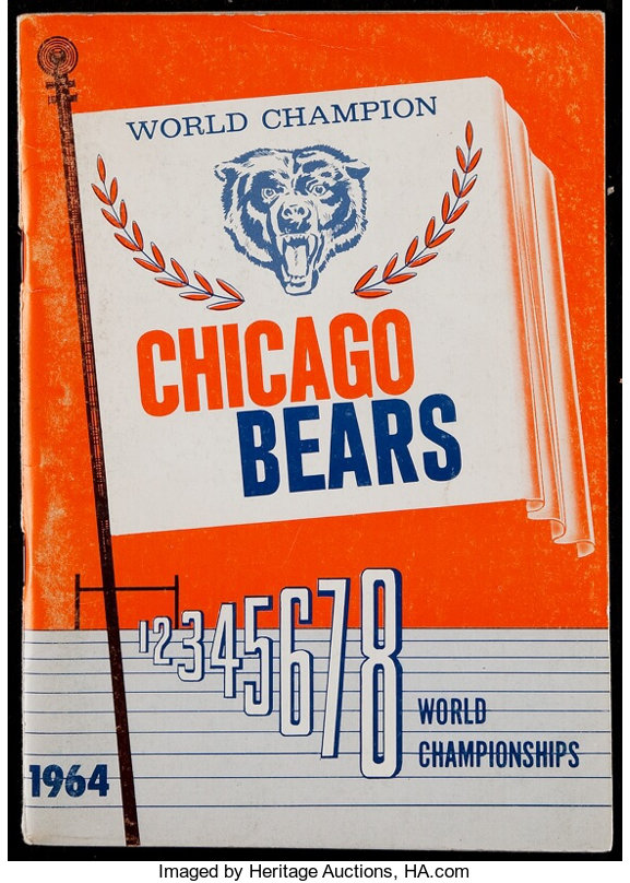 1964 Chicago Bears Media Guide. Football Collectibles, Lot #43151