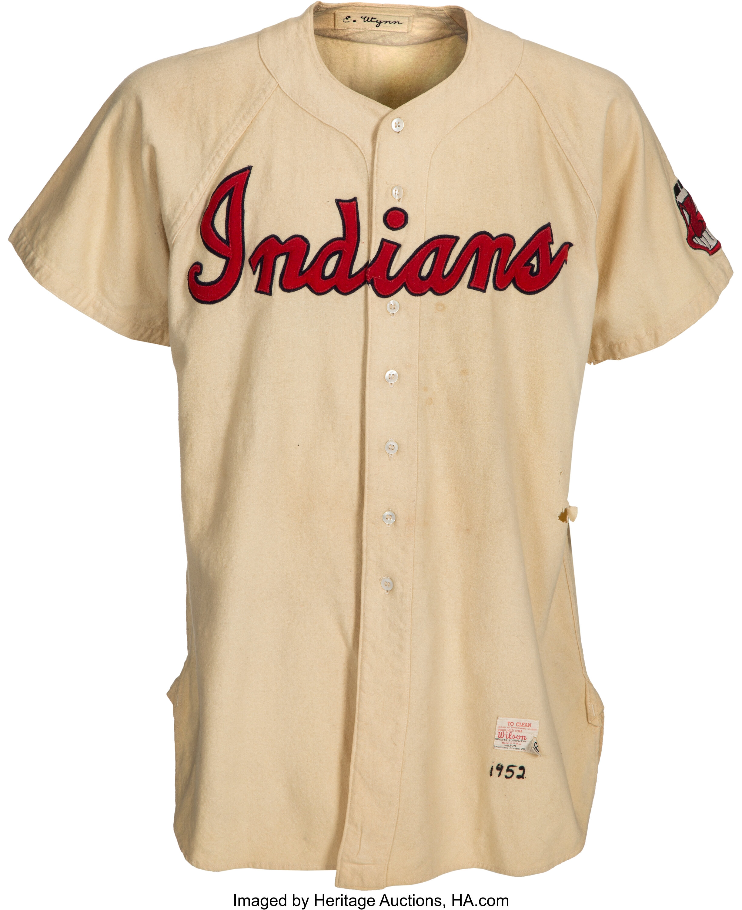 1952 Early Wynn Cleveland Indians Game Worn Home Full Uniform - Won  Career-High 23 Games! (SGC Excellent-Superior) - SCP AUCTIONS