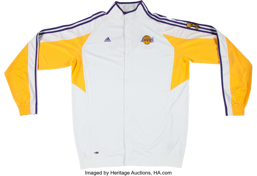 Lot Detail - Los Angeles Lakers NBA Basketball Warm Up Jacket