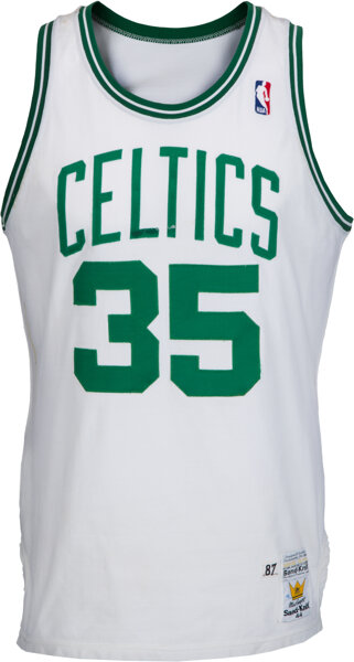 1988-89 Reggie Lewis Game-Worn Celtics Jersey (w/Memorial Band)