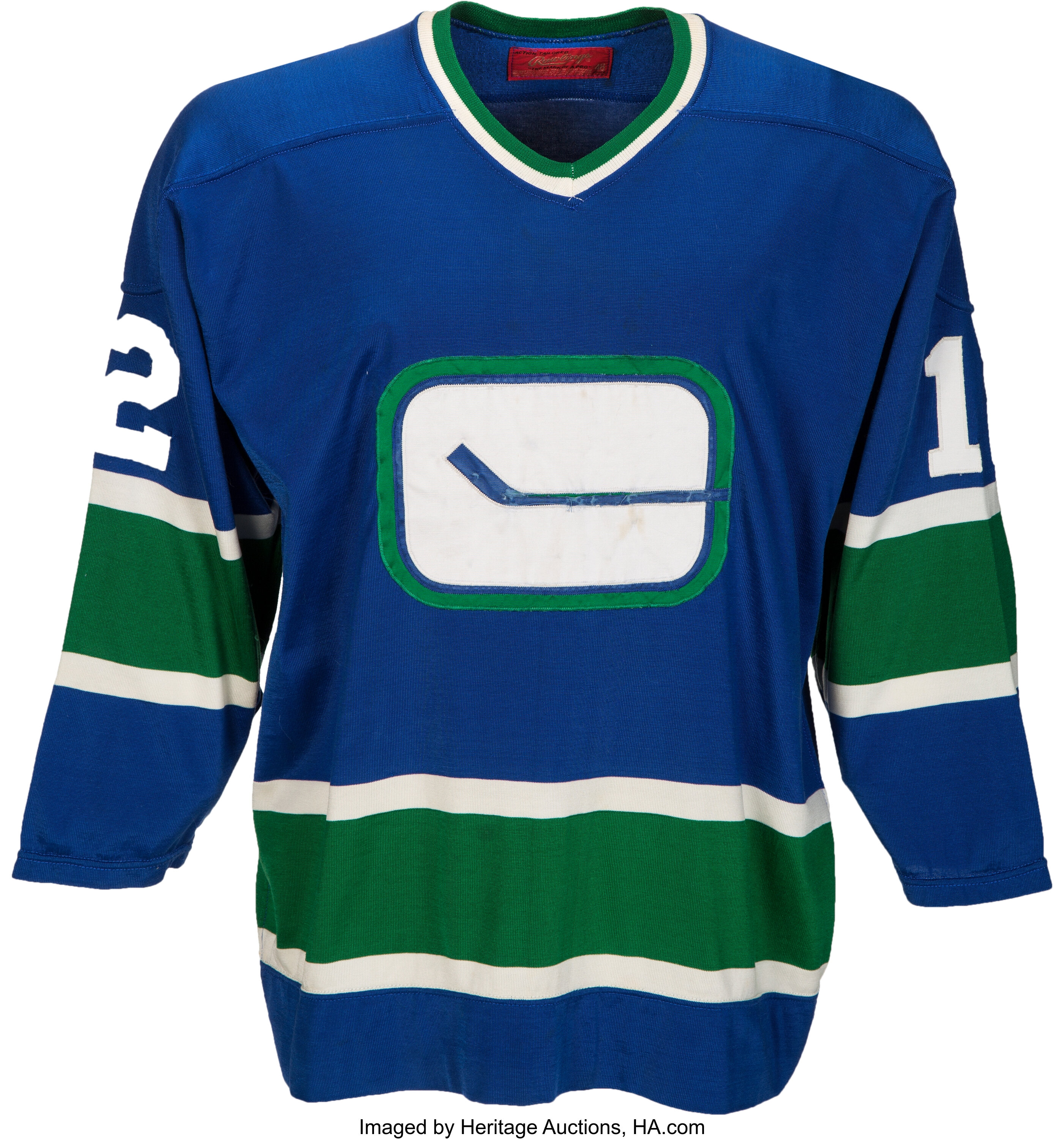 Blue Line Dave Williams Vancouver Canucks Yellow 1981 Jersey