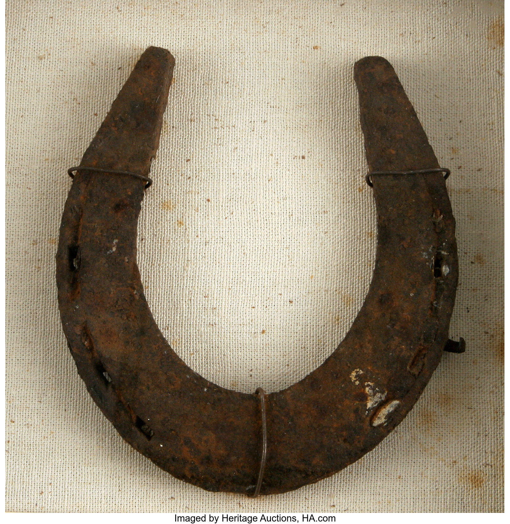 A Delightful Relic of Custer's Last Stand. A Horseshoe Found on