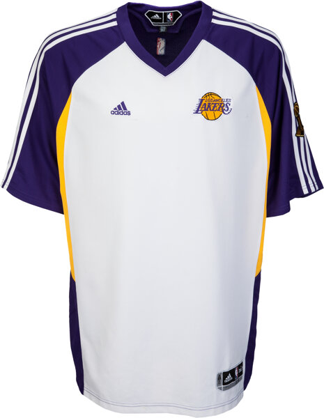 NIKE LA LAKERS AUTHENTIC WARM UP JACKET + PANTS SET WHITE GOLD