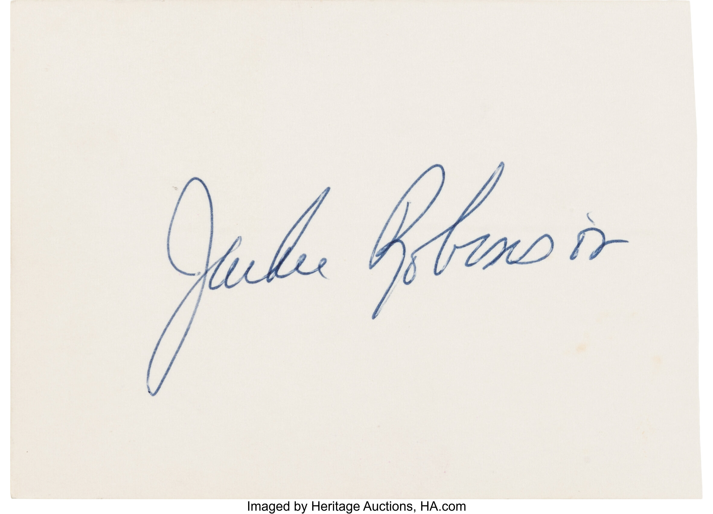 Sell or Auction Your Jackie Robinson Signature / Autograph / Signed Page