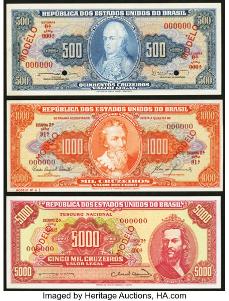 1 Republica Dos Estados Unidos Do Brazil Banknote