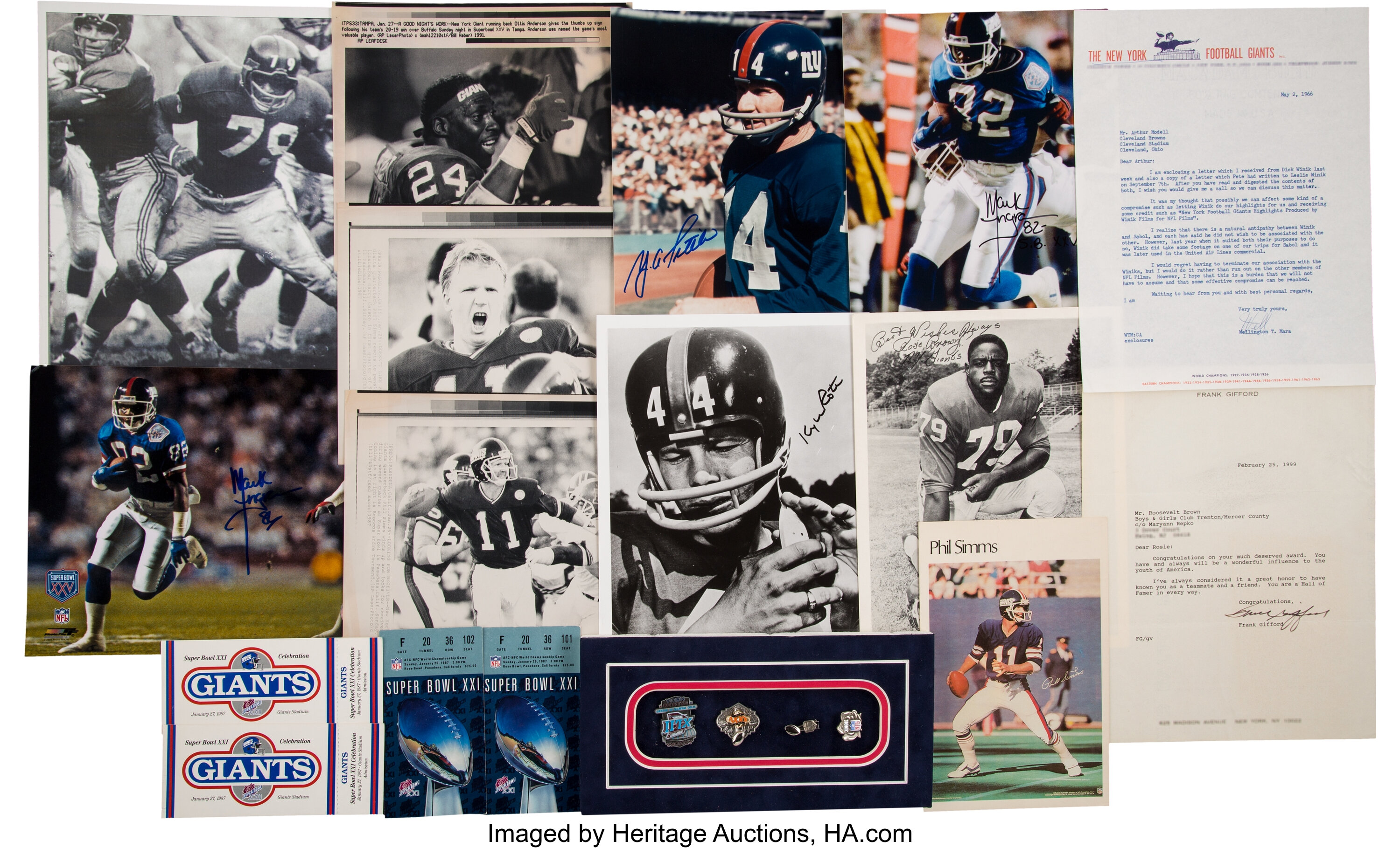 Lot Detail - New York Giants Super Bowl Ticket Stubs — XXI (1987