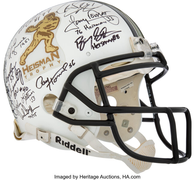 Heisman Trophy Winners Signed Helmet (28) Multi-Signed LE 70