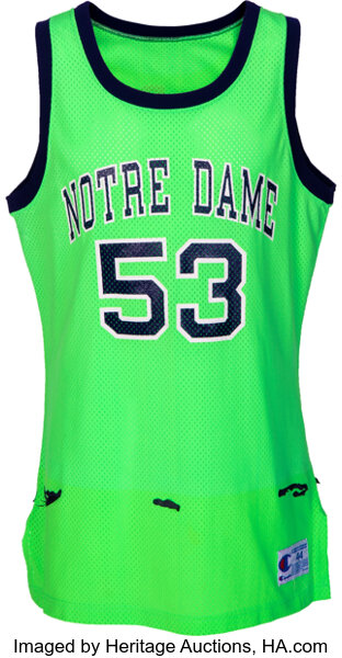 NotreDame #FightingIrish in #neon green uniforms