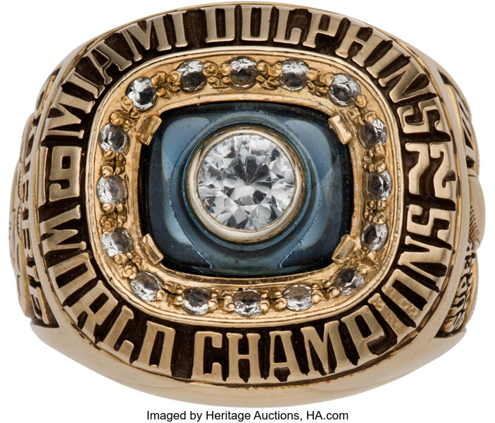 Sell or Auction a 1972 Miami Dolphins Super Bowl VII Championship Ring