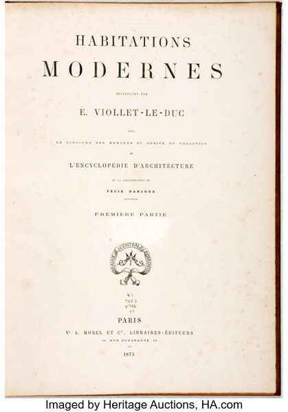 Book cover of Habitations modernes