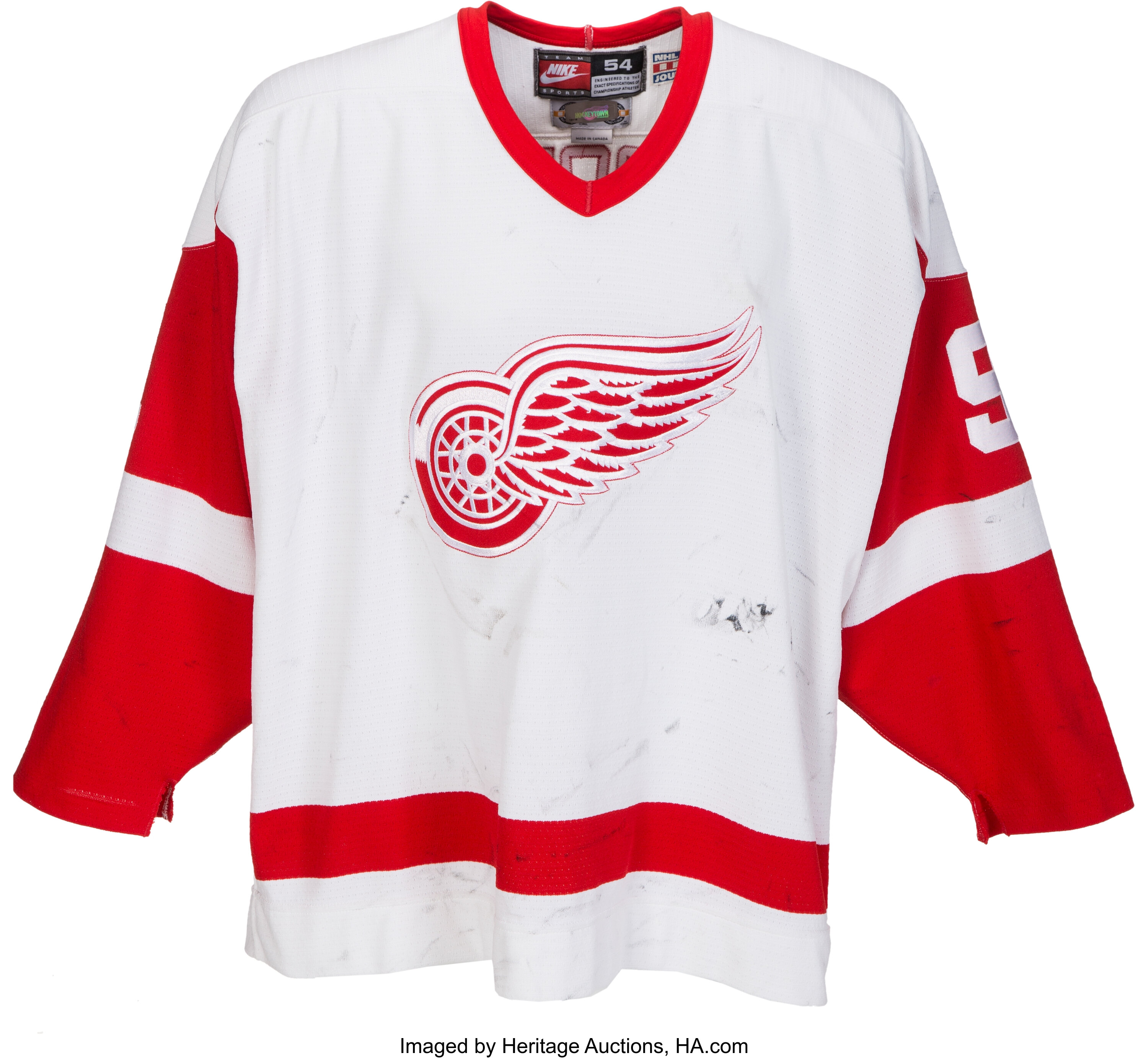 Red wings hot sale heritage jersey