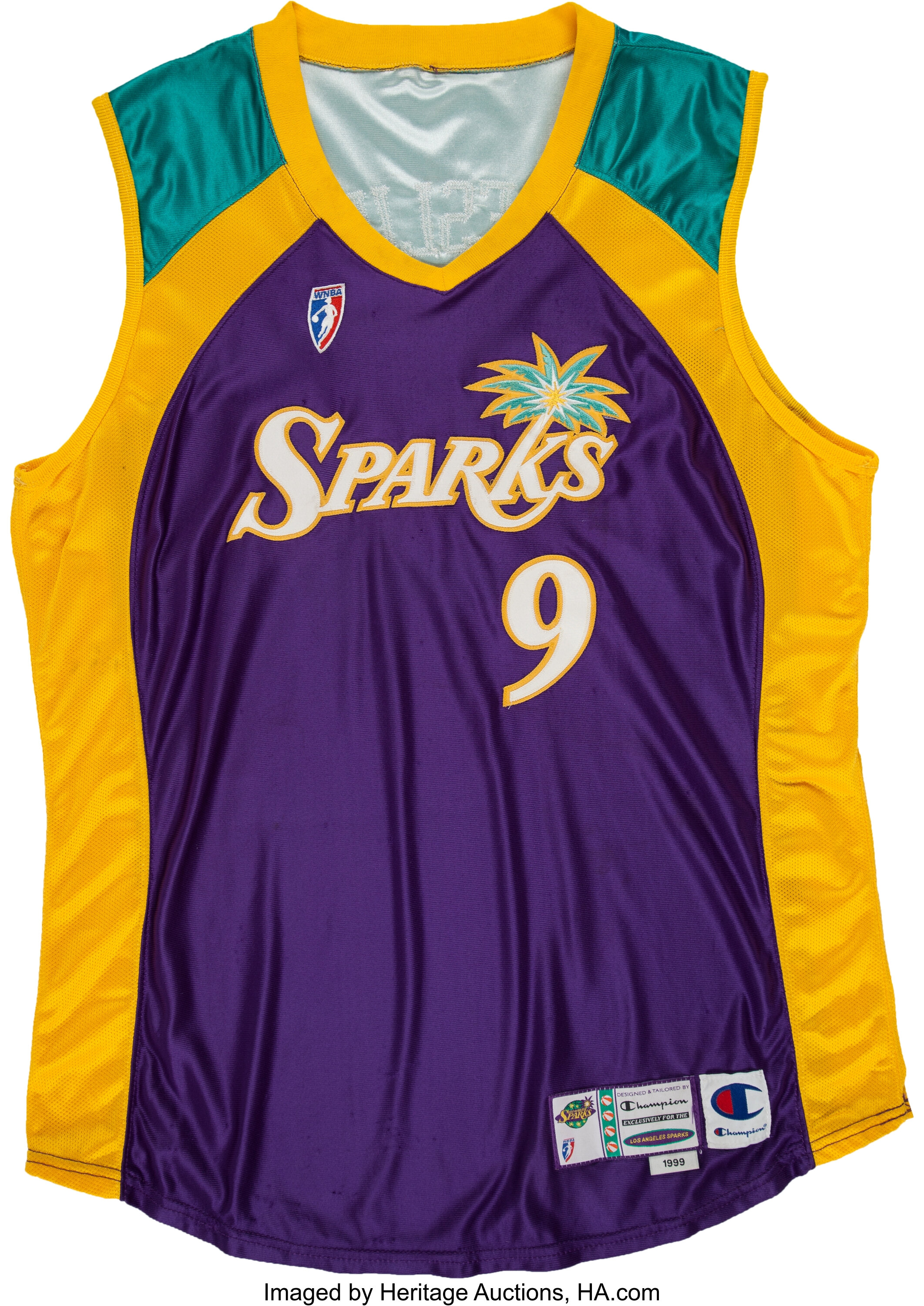 Vintage 2000s Champion WNBA LA Sparks Lisa Leslie Basketball Jersey Sz