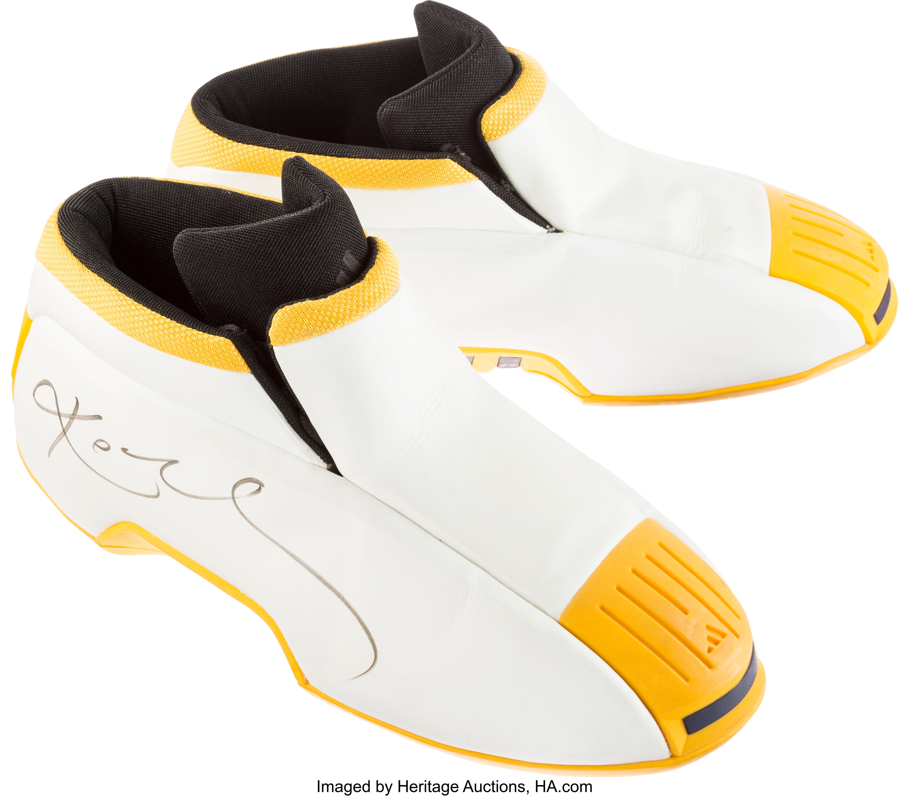 2002 Kobe Bryant Game Worn Signed Shoes. ... Basketball | Lot #80485 |  Heritage Auctions