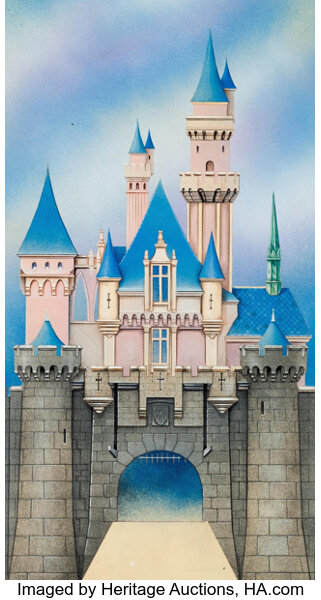 sleeping beauty castle animated