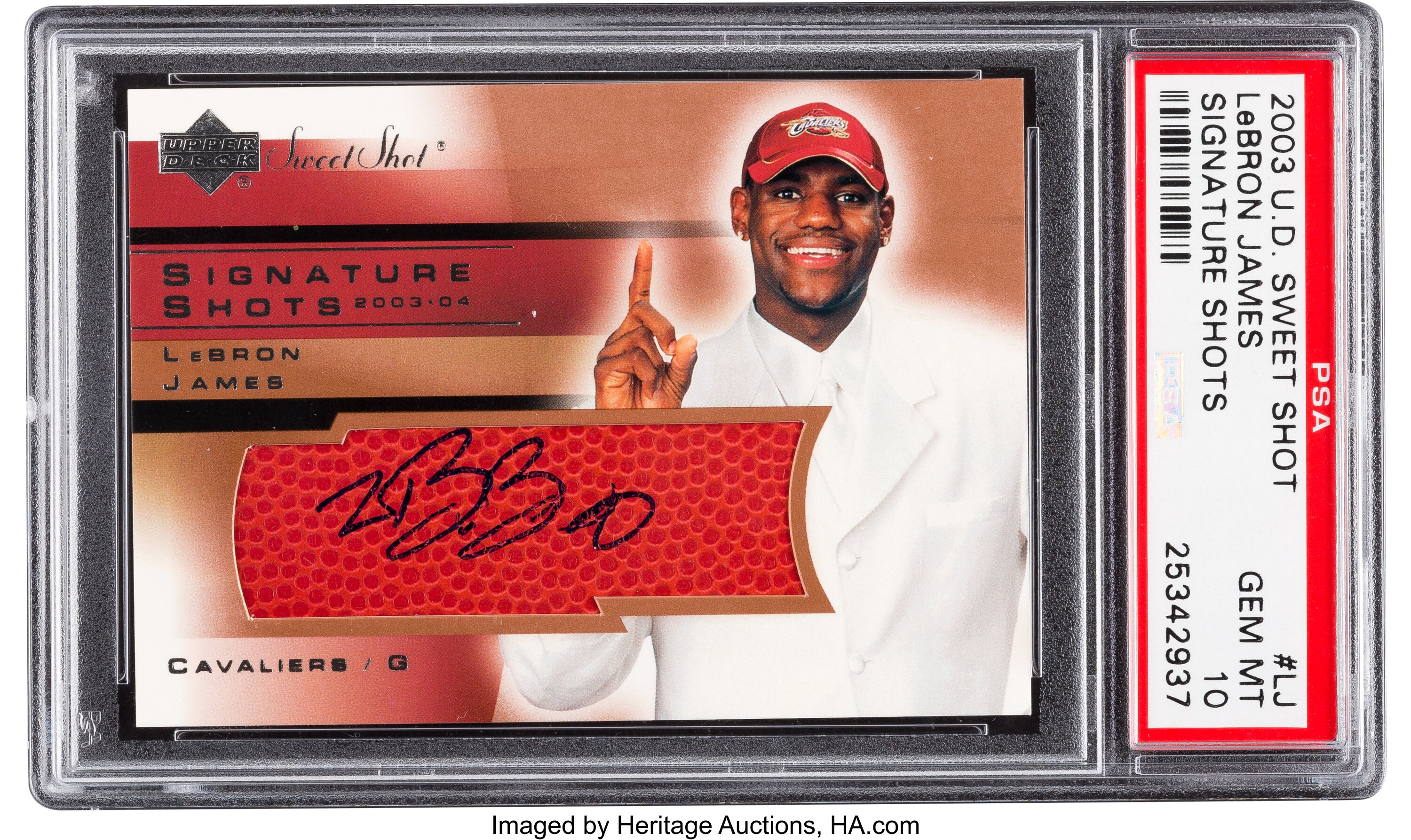 2003 Upper Deck Sweet Shot LeBron James Rookie Autograph Signature