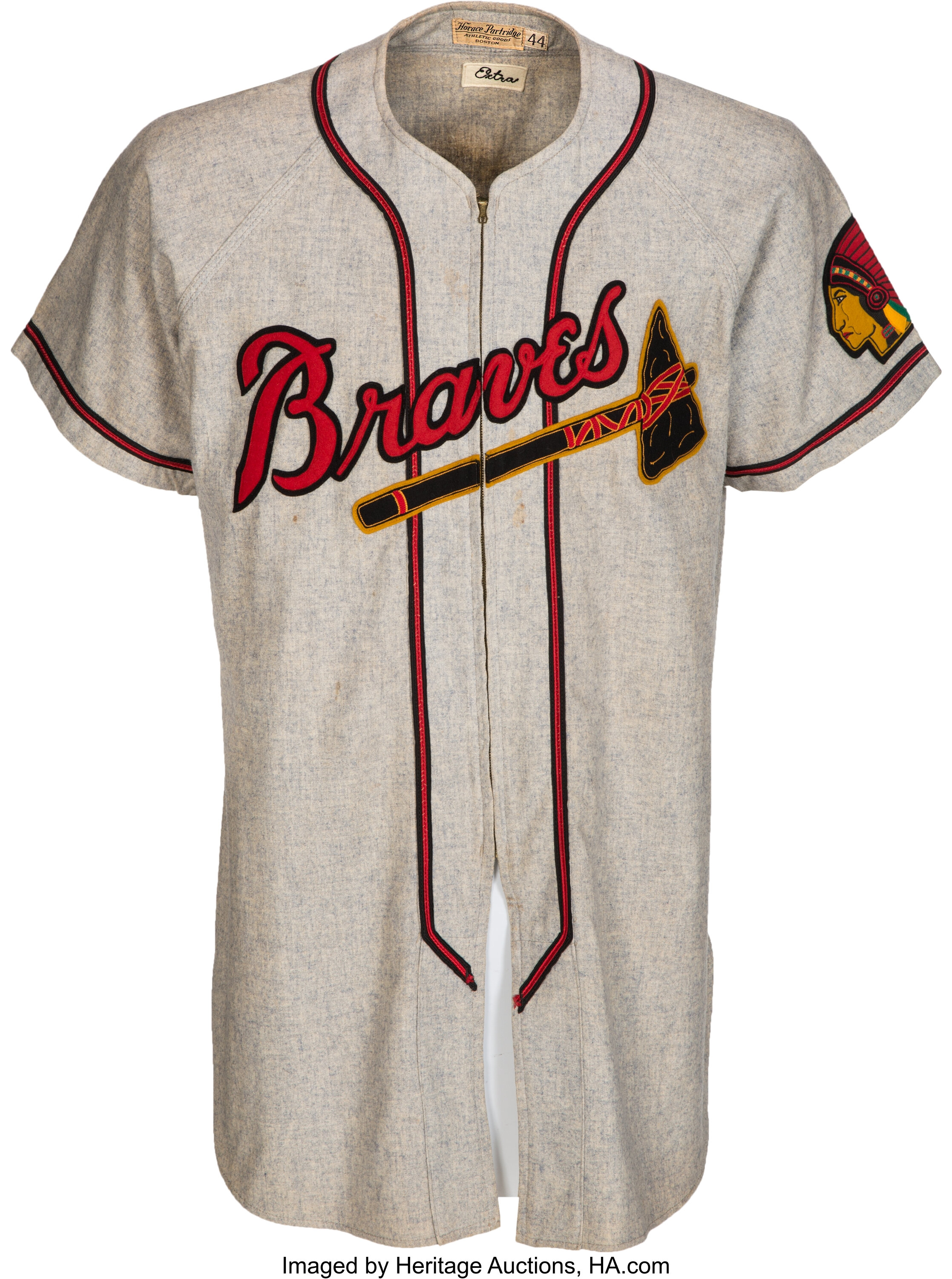 1952 Dick Donovan Game Worn Boston Braves Jersey & Pants., Lot #56435