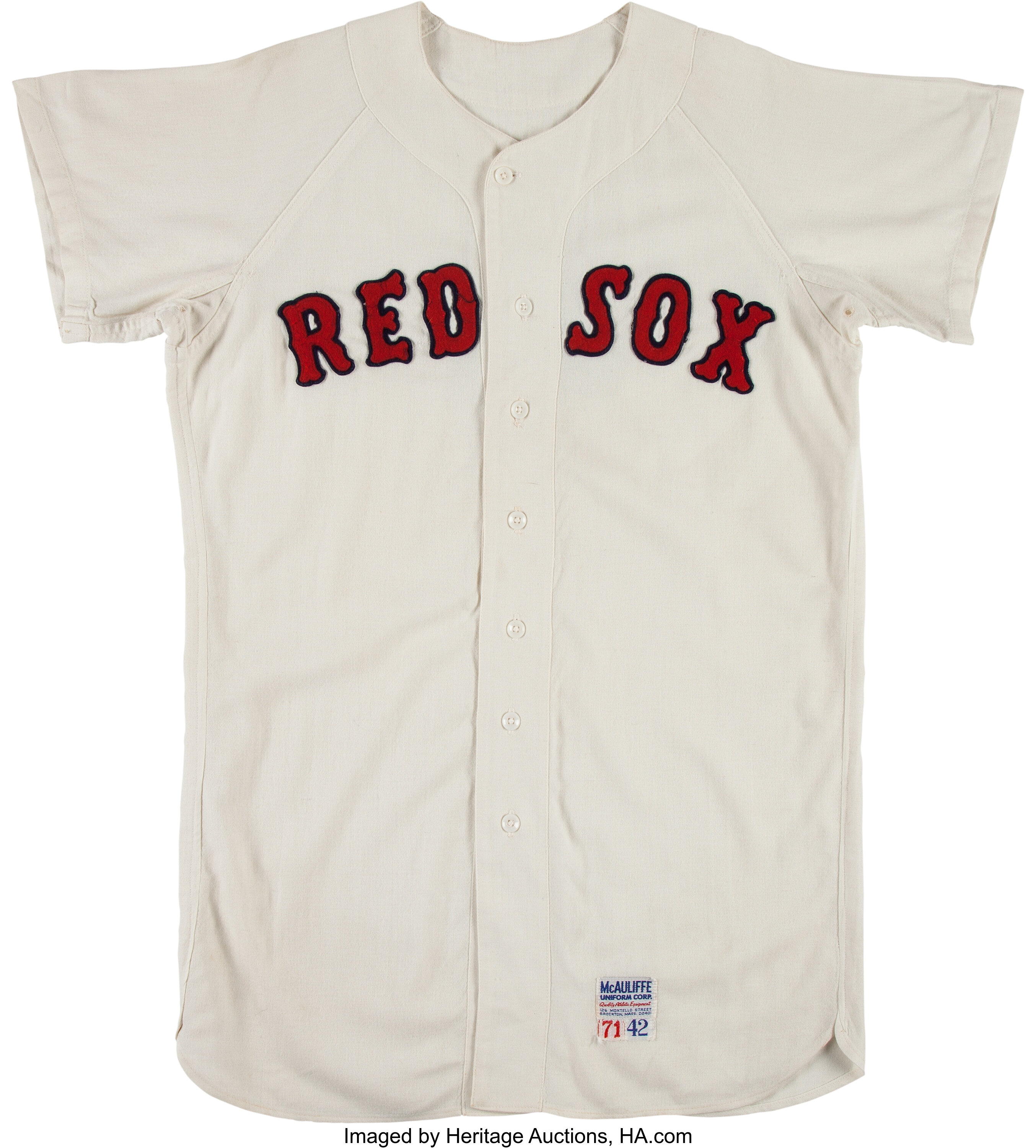 1971 Ben Oglivie Game Worn Boston Red Sox Jersey.  Baseball, Lot #82010