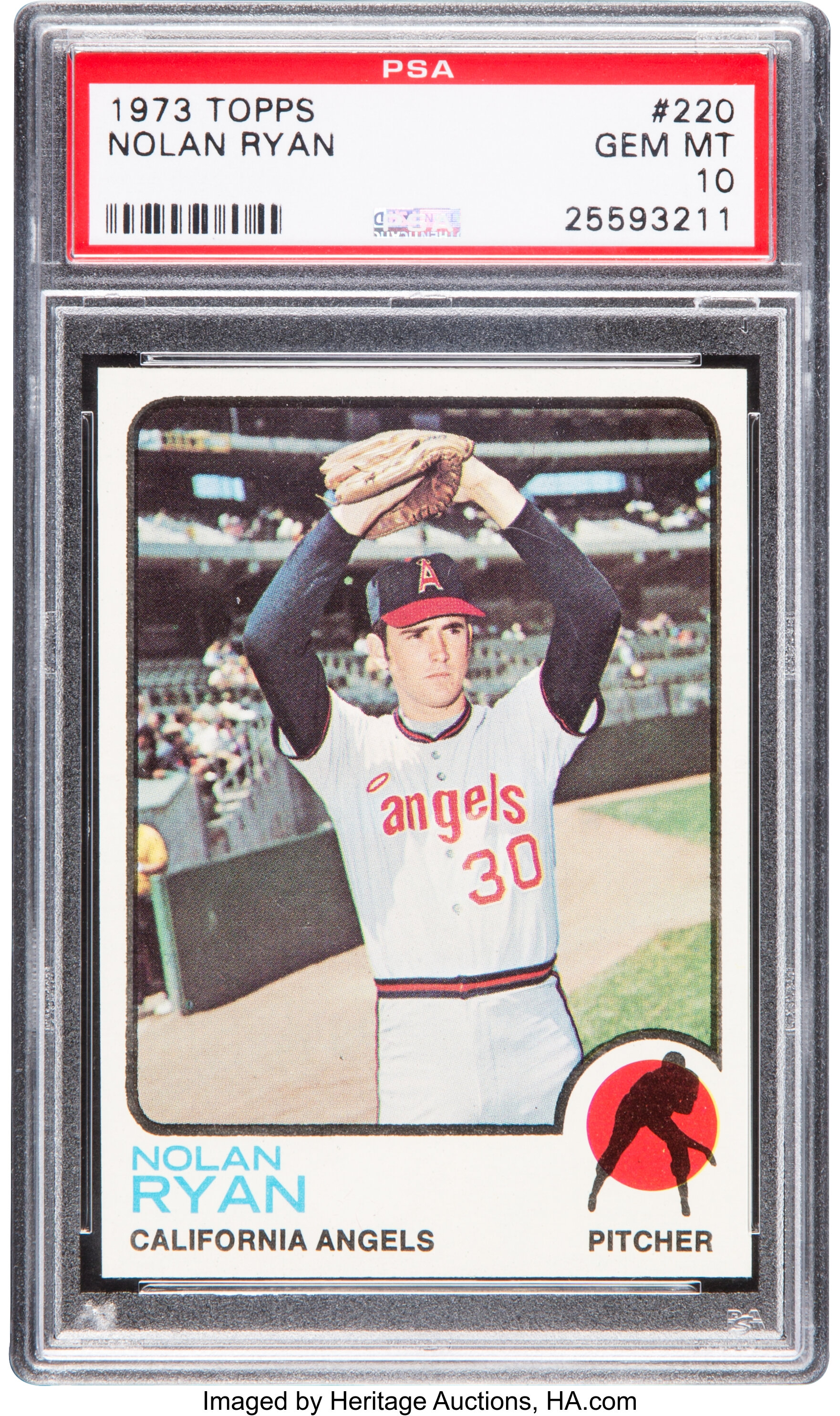 1973 Topps Nolan Ryan 220 Psa Gem Mint 10 Pop Five Baseball Lot 81103 Heritage Auctions