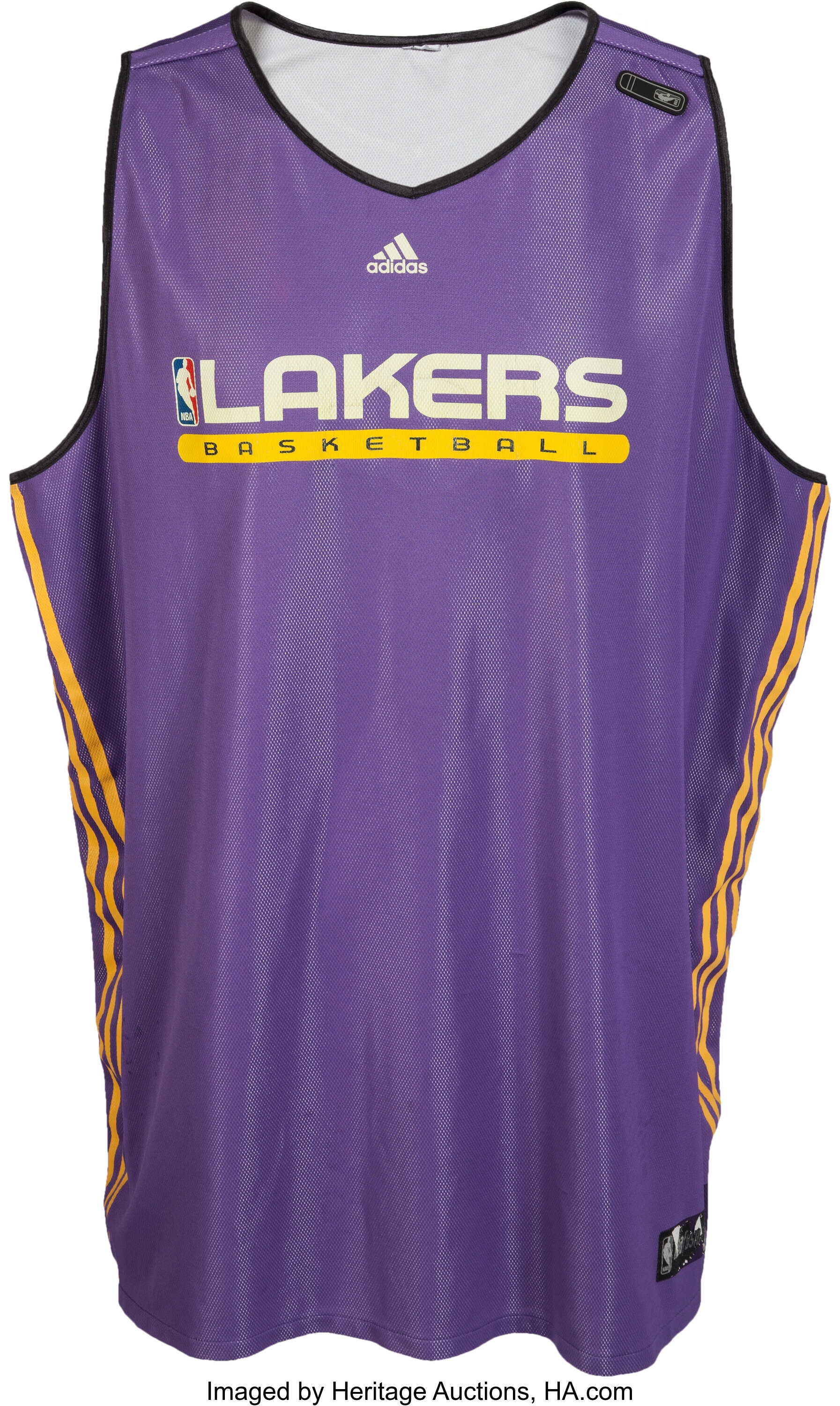 Circa 2009 Kobe Bryant Game Worn Los Angeles Lakers Warmup Jersey