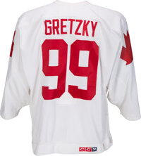 Gretzky Canada Cup Jersey Nets Six Figure Price