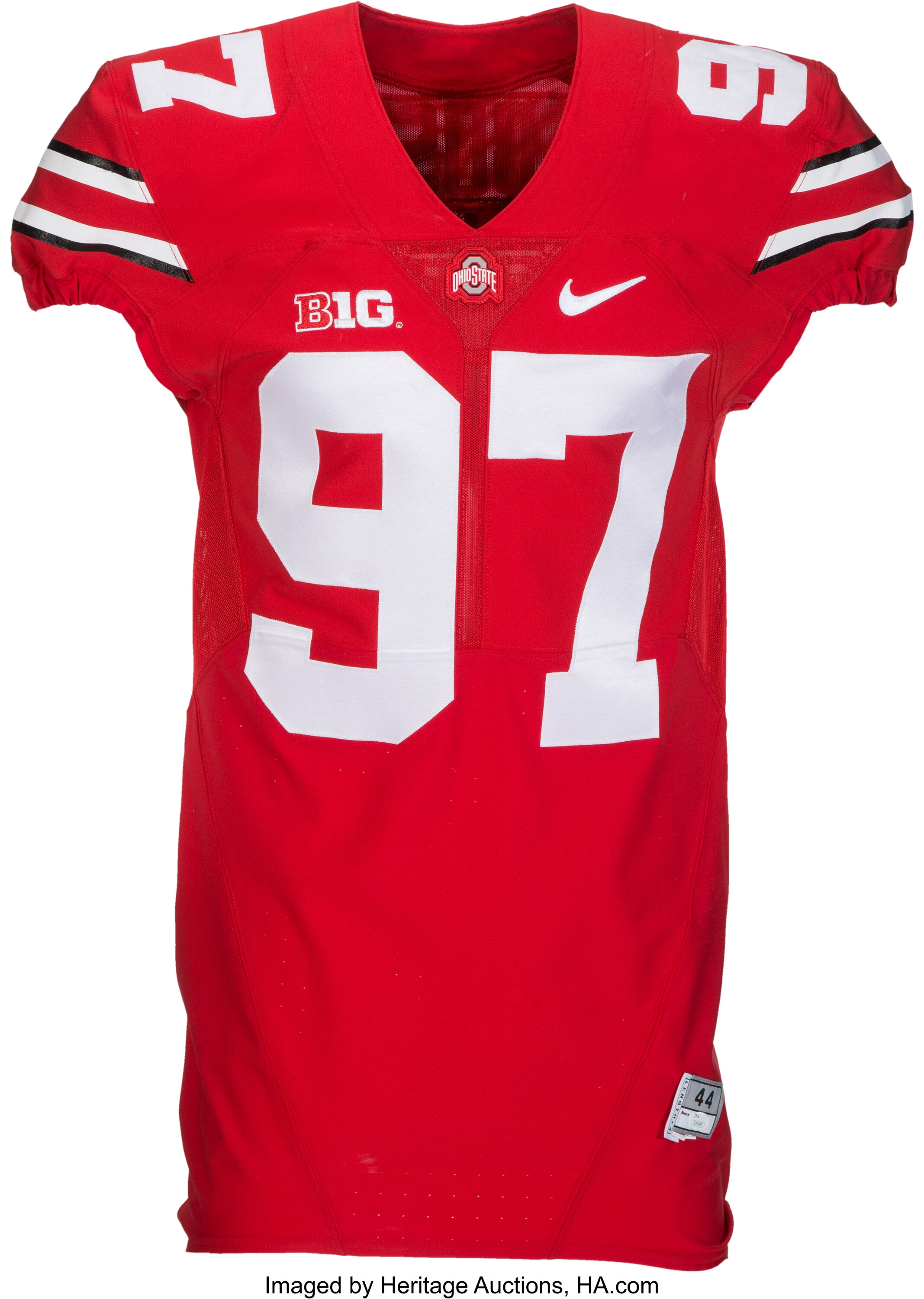 2014 Joey Bosa Game Worn, Signed Ohio State Buckeyes Jersey