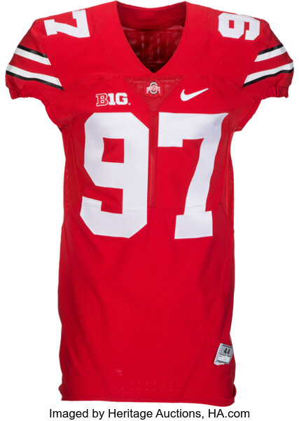 Ohio State Buckeyes #97 Mens Joey Bosa Jersey Scarlet Stitched Player  Alumni Football Game 936351-364