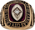 1966 Kansas City Chiefs AFL Championship/Super Bowl I Ring | Lot #82156 ...