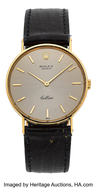 Rolex Cellini 14k Yellow Gold Wristwatch Ref. 3833 Circa 1970